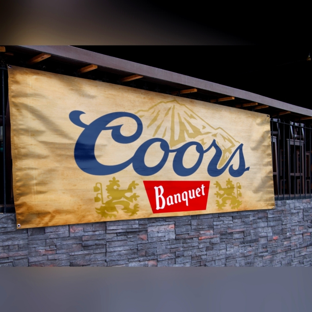 Coors Banquet Bar Banner - 2.5ft x 5ft